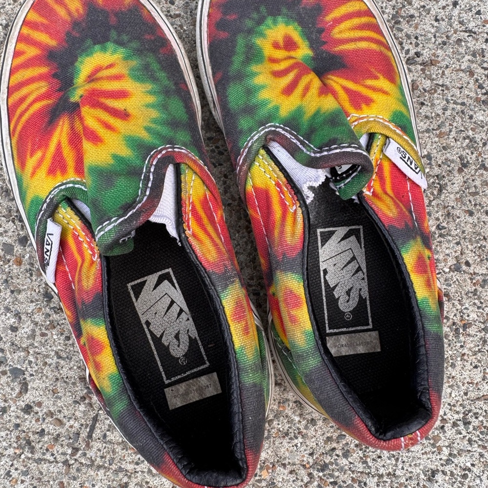 Vans Multicolor Tie-Dye Slip-Ons